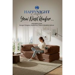 Bej Modüler Oyun ve Sinema Koltuğu - Yüksek Konforlu Sünger Dolgulu