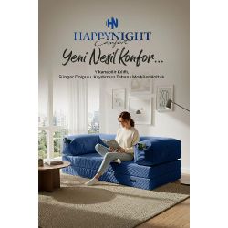 Lacivert Modüler Oyun ve Sinema Koltuğu - Yüksek Konforlu Sünger Dolgulu