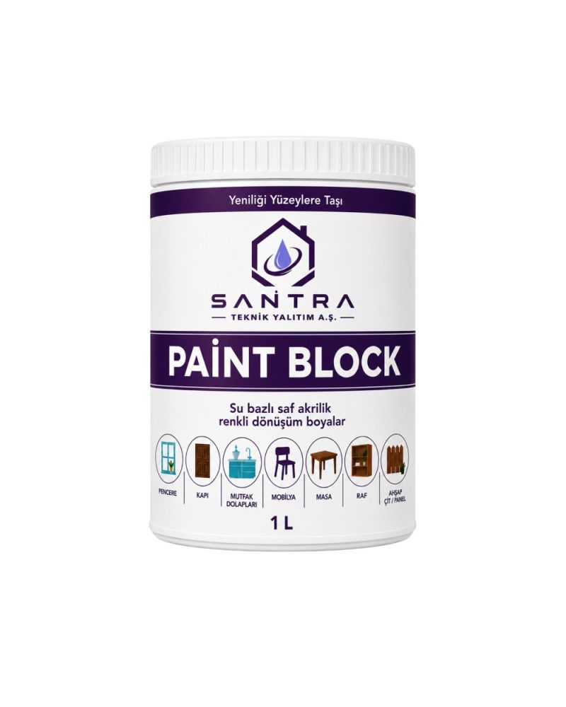 Paint Block Su Bazlı Saf Akrilik Çok Amaçlı Dönüşüm Boyası