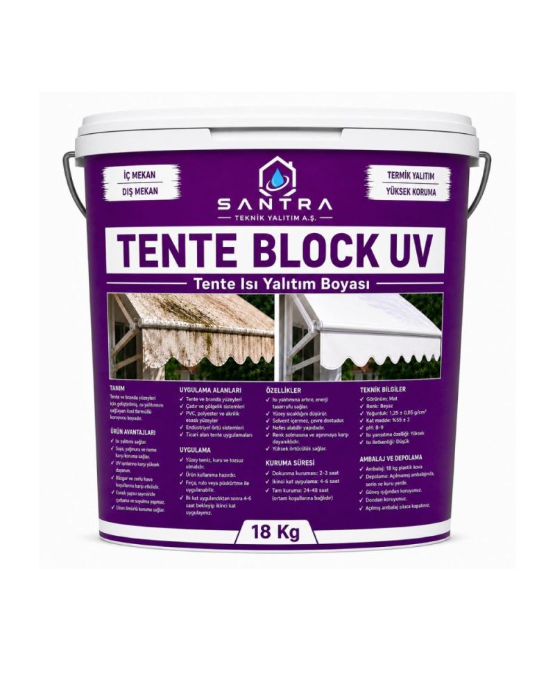 Tente Block-UV Tente ve Branda Isı Yalıtım Boyası