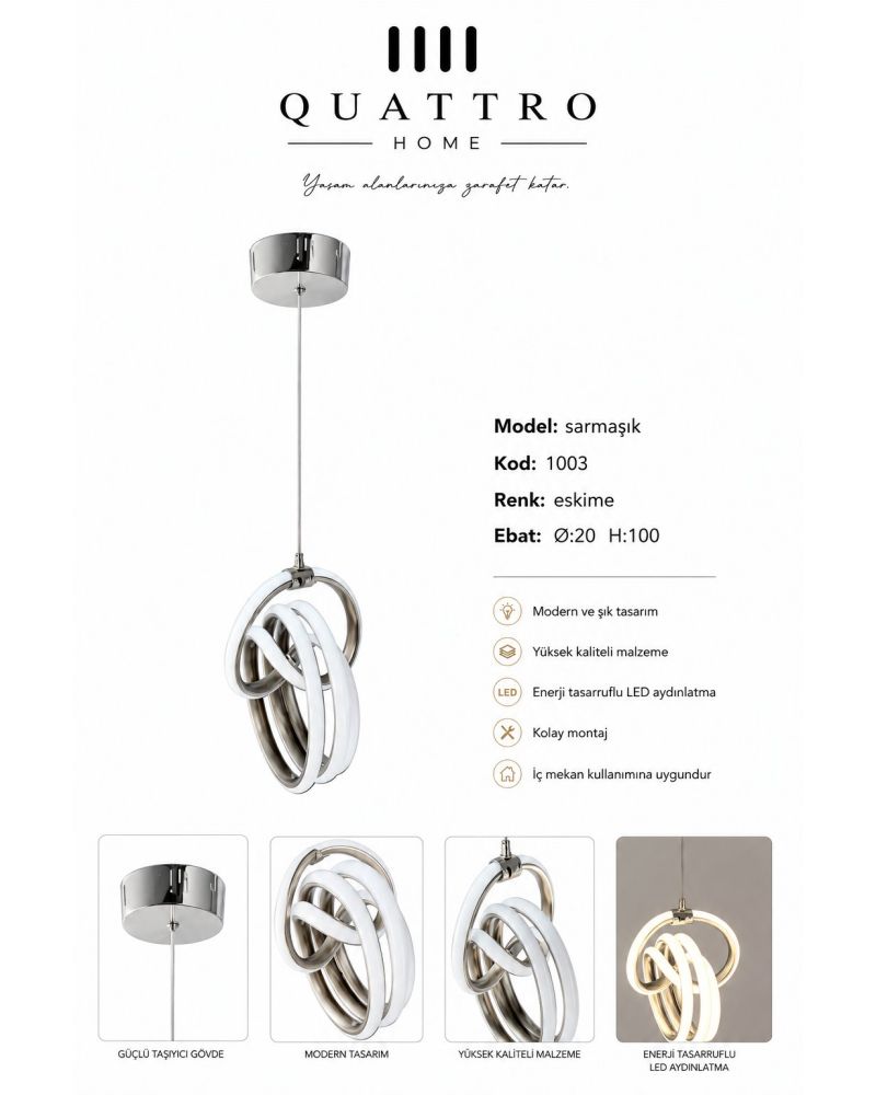 Sarmaşık Modern LED Sarkıt Avize