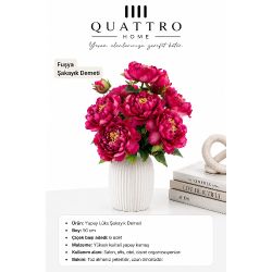 Quattrohome Lüks Şakayık Demeti Fuşya