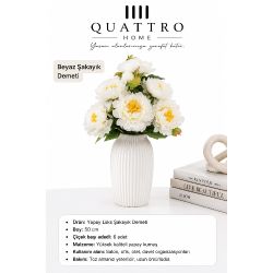 Quattrohome Lüks Şakayık Demeti Beyaz