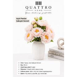 Quattrohome Lüks Şakayık Demeti Açık Pembe