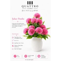 Quattrohome Lüks 10 Kasımpatı Demeti Şeker Pembe