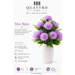Quattrohome Lüks 10 Kasımpatı Demeti Mor Büyü