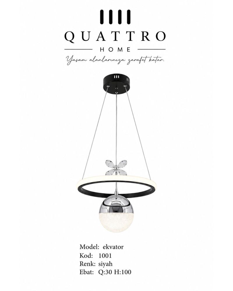 Ekvator Modern LED Sarkıt Avize