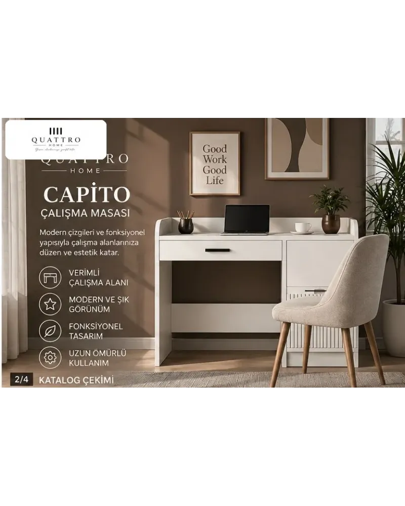 CAPITO ÇALIŞMA MASASI -% 100 MDF
