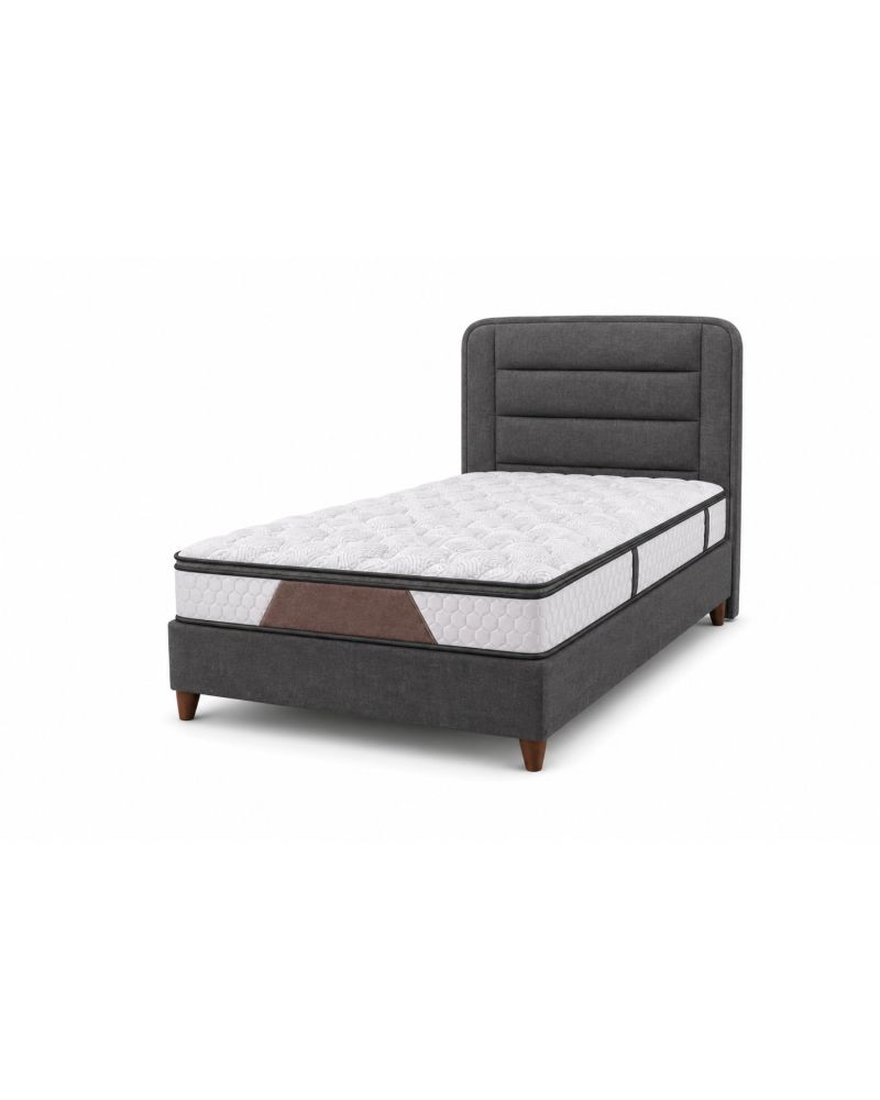 Veroke Premium Yatak Seti Ortopedik Pocket Yaylı Sandıklı Baza Başlık Takımı 30 cm