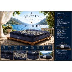 Presidio Pocket Yaylı Visco Yatak Ortopedik Çift Taraflı Yatak 30 cm Roll Pack Orta Sert