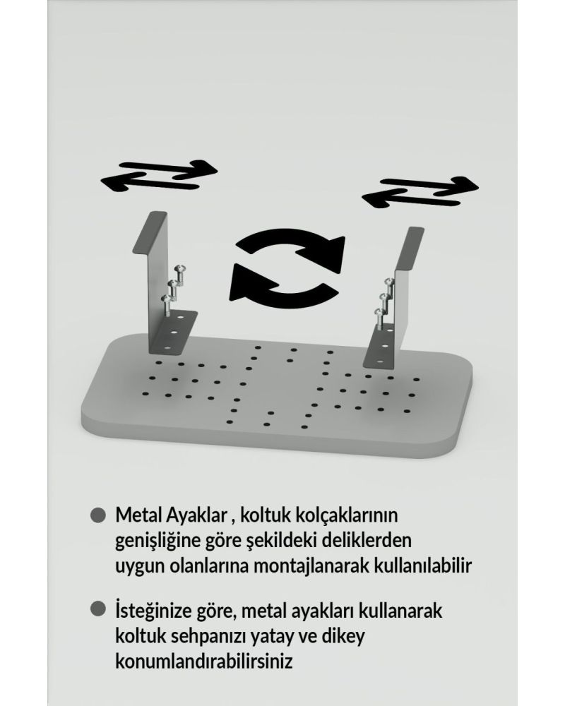 Siyah Mermer Desenli C Sehpa Yan Sehpa