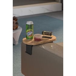 Ayarlanabilir C Sehpa Yan Sehpa Çam Kahverengi
