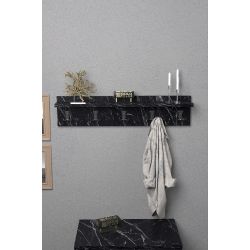 Siyah Duvar Askılığı 80 cm