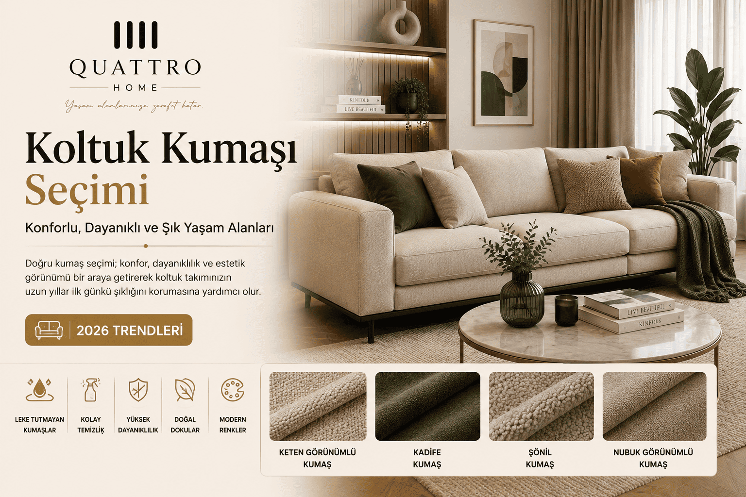 Koltuk Kumaşı Seçimi 2026 | En Dayanıklı ve En Kullanışlı Koltuk Kumaşları Koltuk Kumaşı Seçimi 2026 | En Dayanıklı ve En Kullanışlı Koltuk Kumaşları